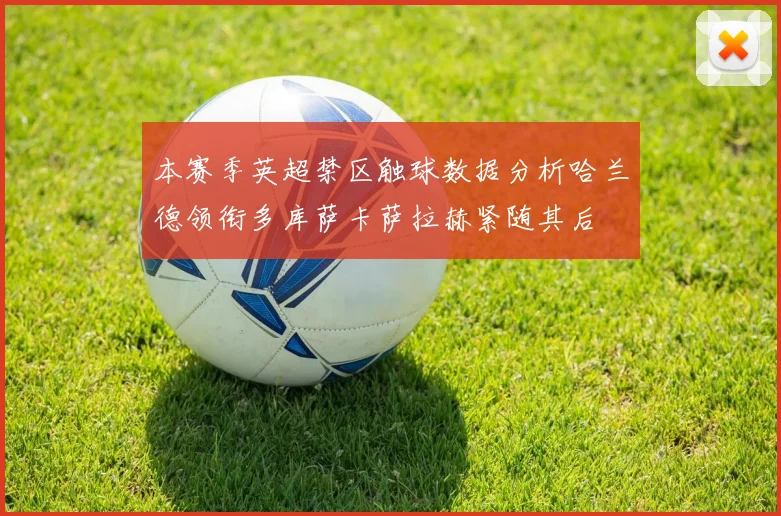 本赛季英超禁区触球数据分析哈兰德领衔多库萨卡萨拉赫紧随其后